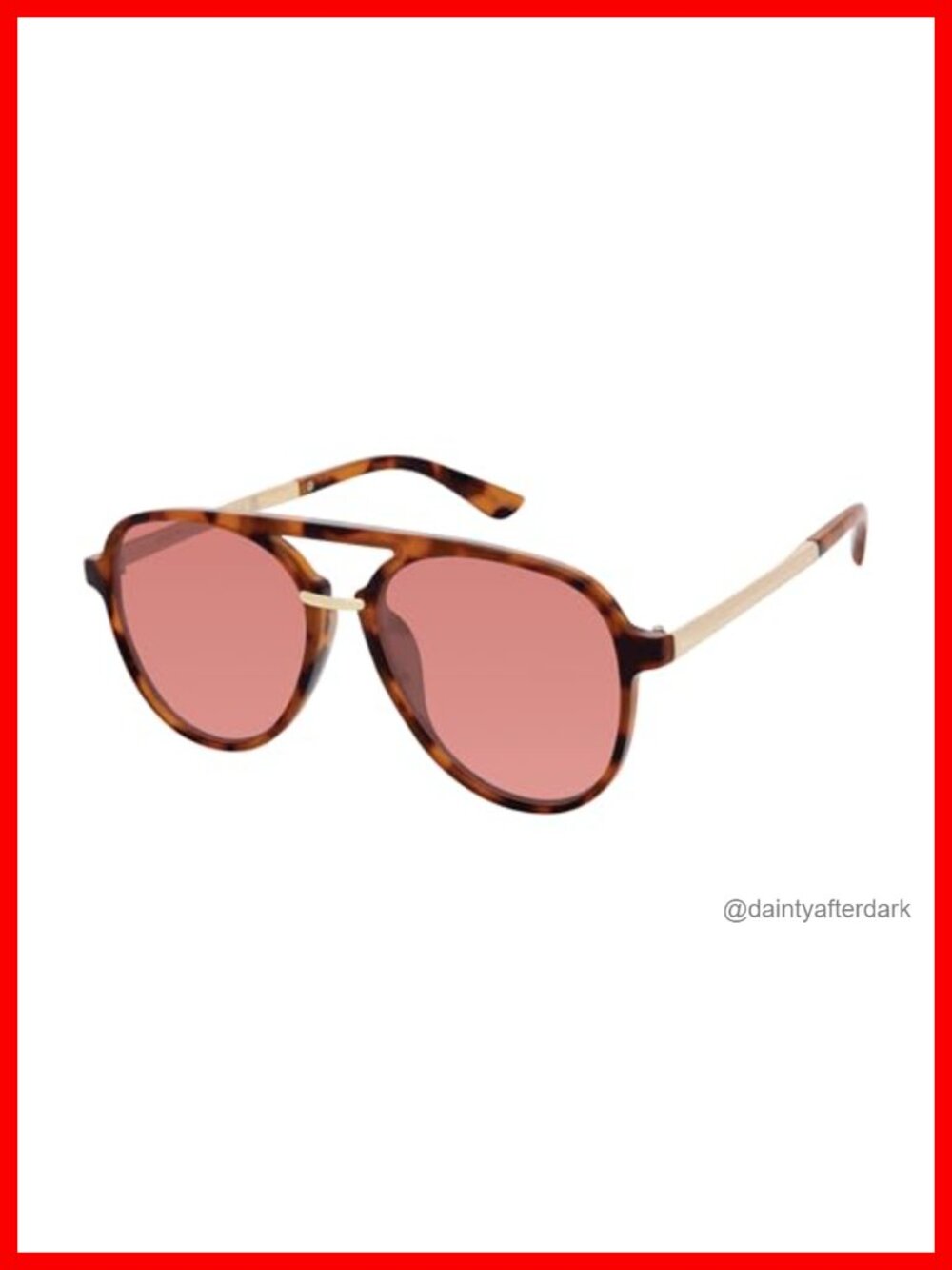 Geometric Aviator Soft-Teardrop Plastic Frame Sunglasses Sculpted Brow